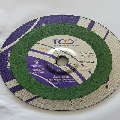 kualitas  150mm 6mm Resin Cutting Disc TCO Metal Inox Grinding Wheel Sharpness pabrik