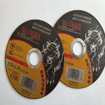 T41 5 Inch Metal Cutting Disc 125mm 1.2mm Abrasive Stainless Steel Cut Off Wheel